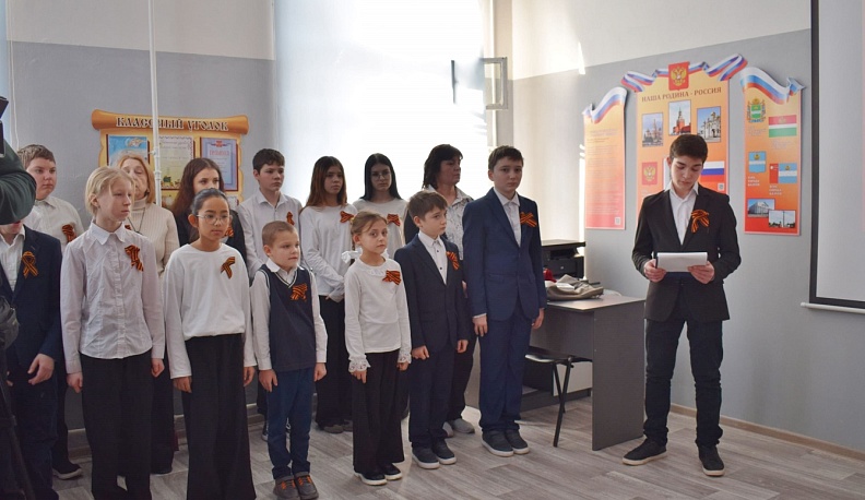 В школе села Барятино Тарусского округа почтили память героя спецоперации