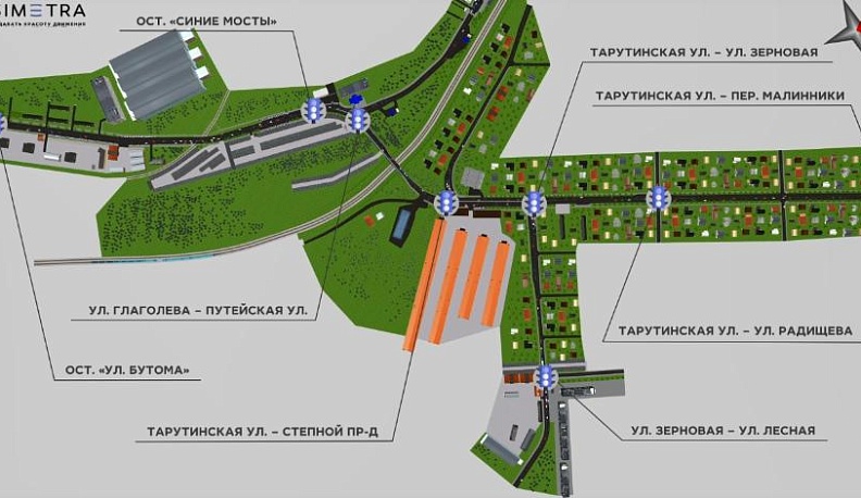 Городской голова Калуги показал предполагаемую модель движения на Синих мостах