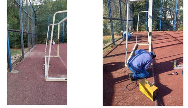 В Калуге отремонтировали спортивную площадку после обращений в интернете