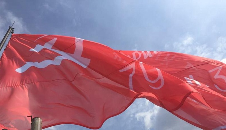 На самой высокой точке Обнинска - Знамя Победы!