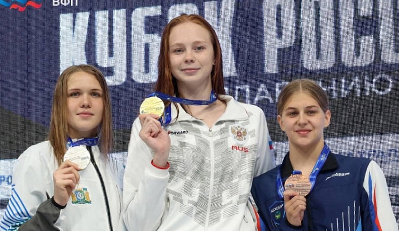 Калужанка завоевала «золото» на финале Кубка страны по плаванью