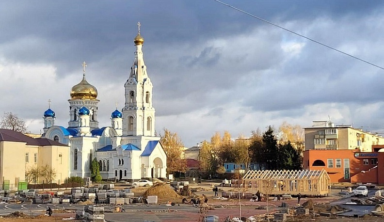 Благоустройство Центральной площади в Малоярославце выполнено на 67%