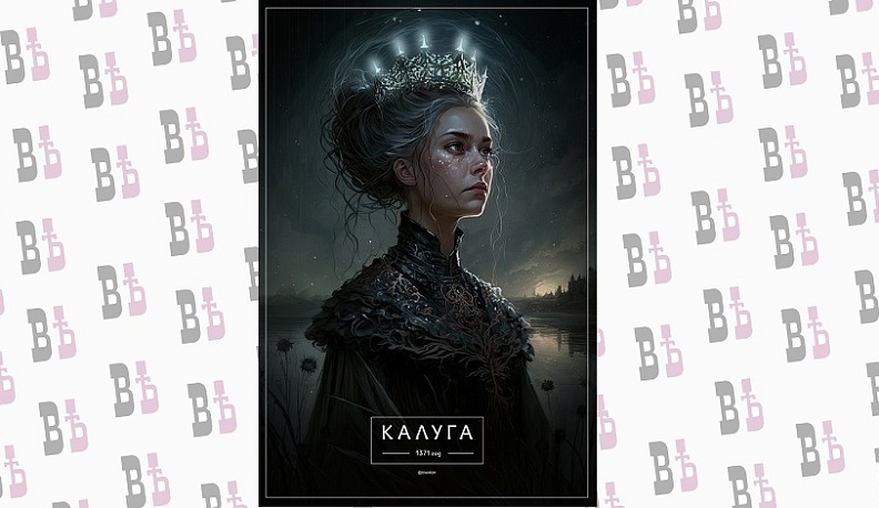 Нейросеть изобразила Калугу в виде царевны