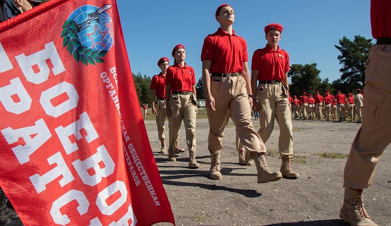 В Калужской области стартовал военно-патриотический сбор юнармейцев