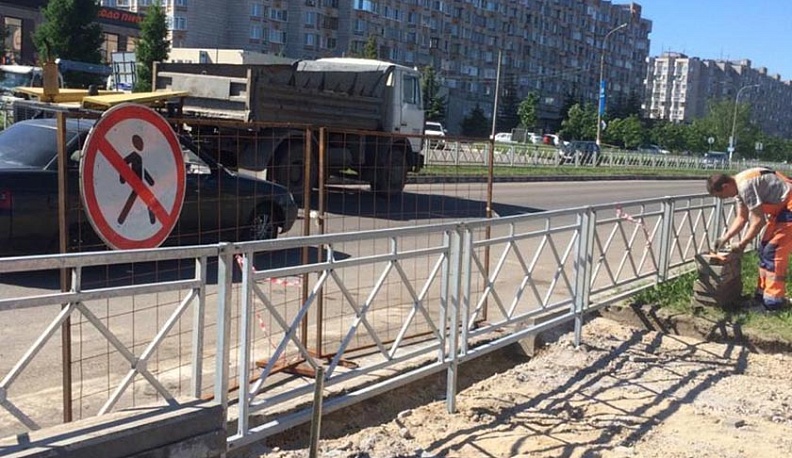 В Обнинске закрыли аварийно-опасный переход