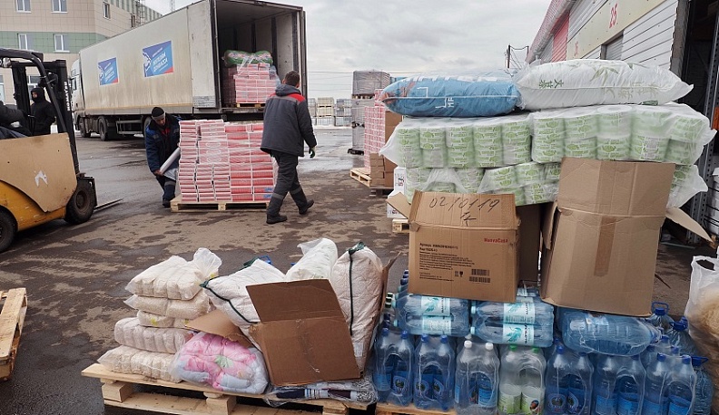 Из Калуги в Ростов отправляется гуманитарный груз для беженцев из Донецка и Луганска