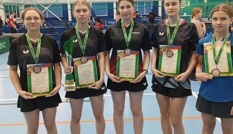 Калужанки завоевали третье место на первенстве ЦФО по настольному теннису 