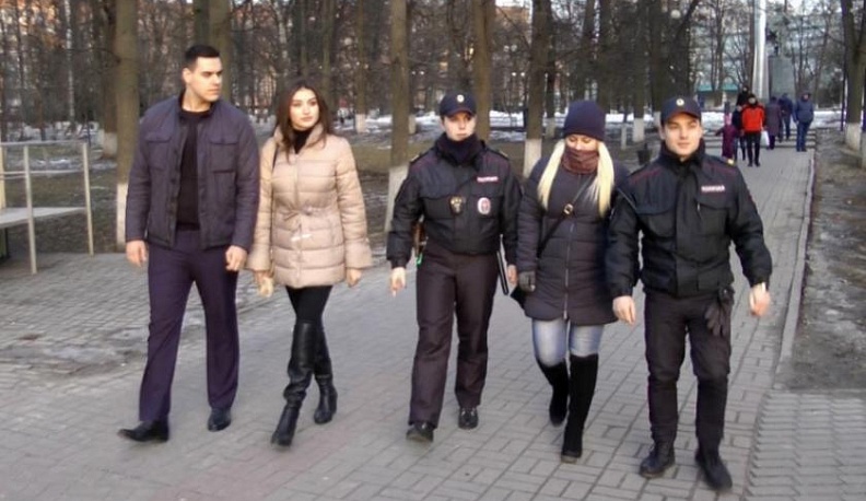 Улицы Калуги патрулировали студенты 