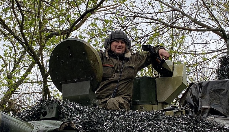 Танкист из Ферзиковского района провел на Запорожском направлении полгода 