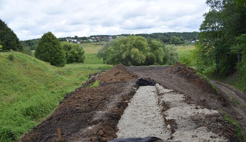 В районе старого тарусского кладбища остановлены работы по благоустройству 