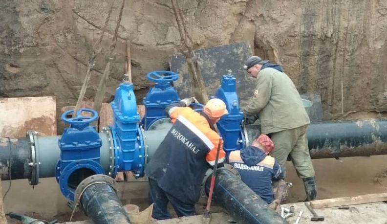 В Козельске завершён очередной этап строительства станции второго подъёма и водоочистки