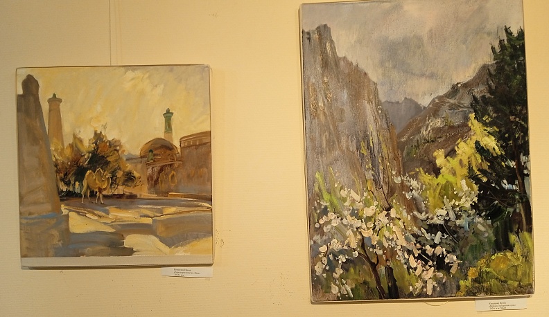 Российские художники представляют свои картины об Узбекистане