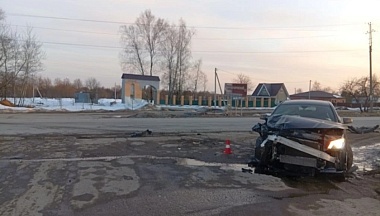 В Боровском районе столкнулись две иномарки