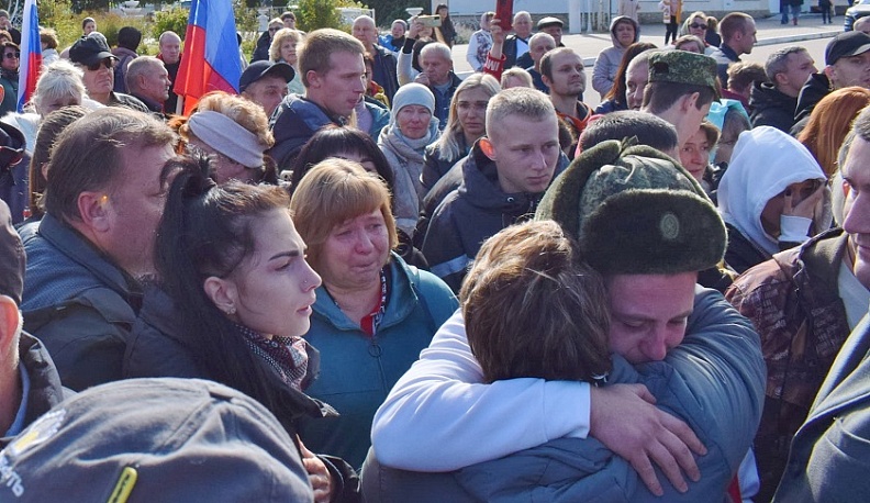 Тарусский район проводил своих защитников на борьбу с нацистами