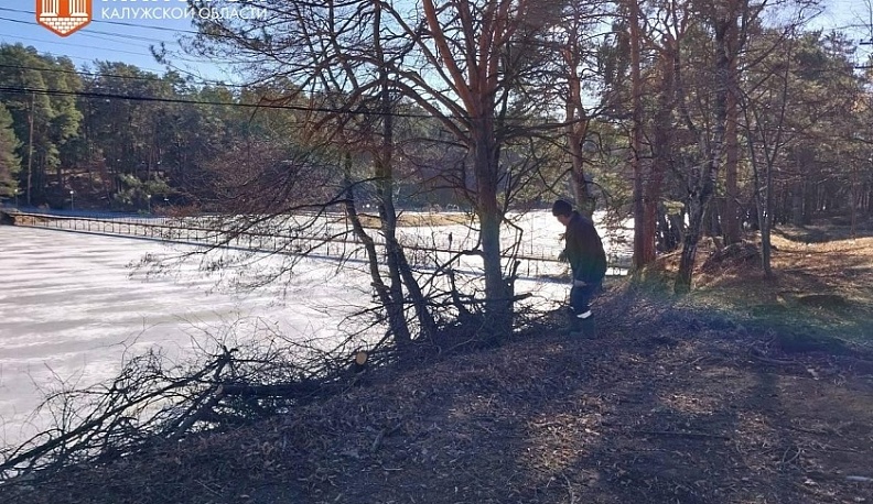 В Юхнове начали благоустраивать левый берег пруда на реке Кунова