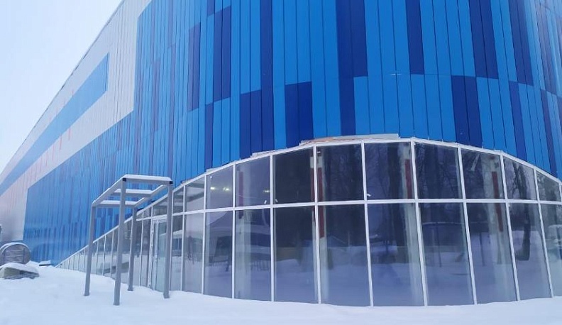 В Кондрове готово основание ледового поля строящегося катка