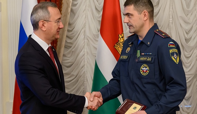 В Калуге наградили спасателей