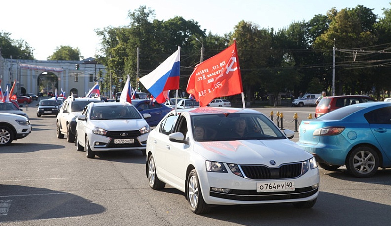 В Ферзикове встретили участников автопробега из Калуги