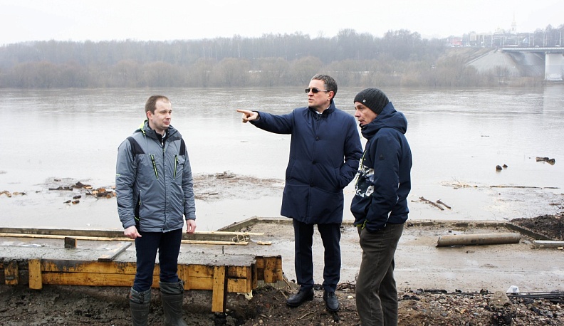 Паводок не помешает благоустройству набережной Оки