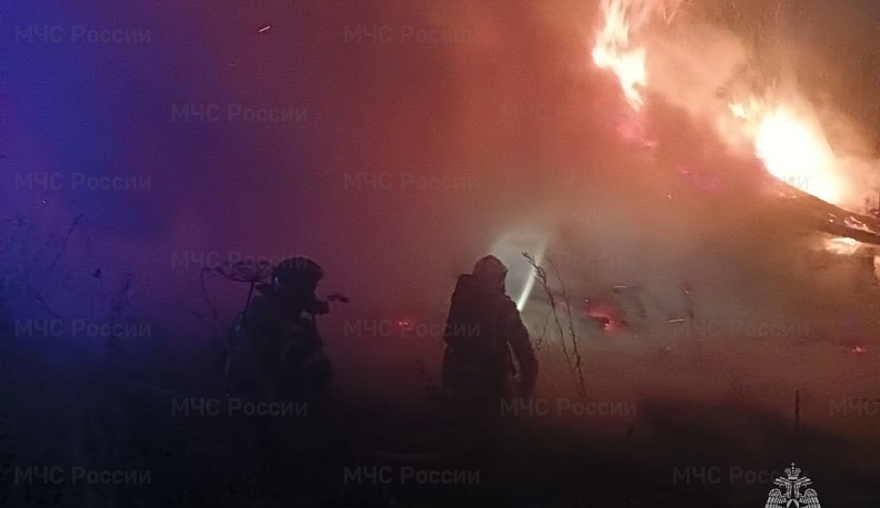 В Калужской области накануне вечером и ночью произошло пять пожаров