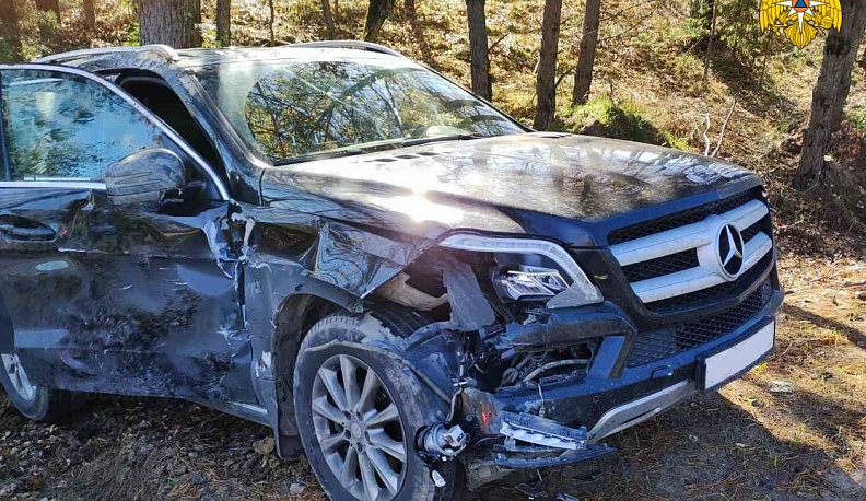 В Калужской области столкнулись «Мерседес» и трицикл «Лифан»