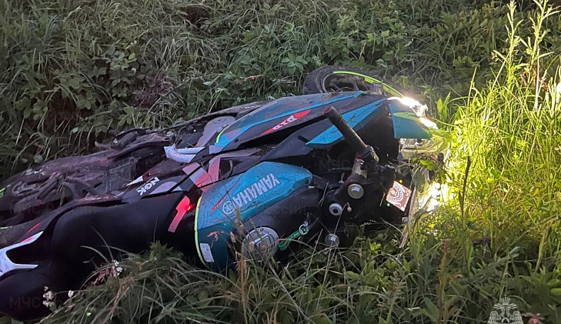 В Калуге столкнулись иномарка и спортбайк 