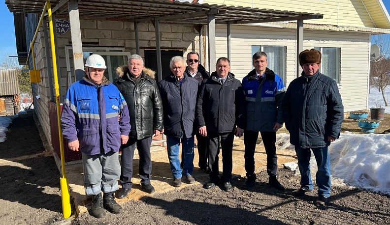 В Куйбышевском районе подключили газ отцу участника СВО