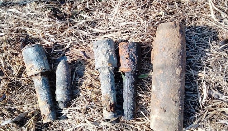 В Калужской области обезвредили пять снарядов