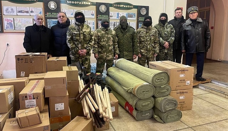 Из Калужской области мобилизованным в Ногинск доставили дополнительное обмундирование и снаряжение