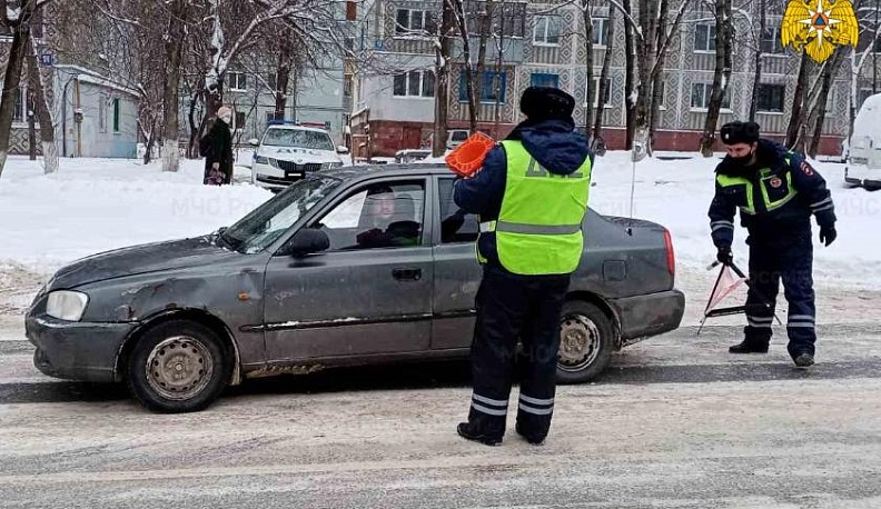 Серый седан сбил человека в Калуге
