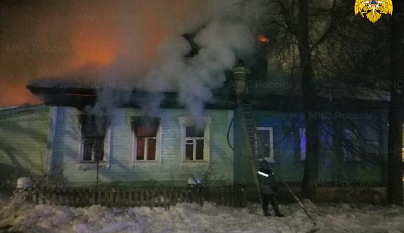 В Тарусе при пожаре погибли двое неизвестных