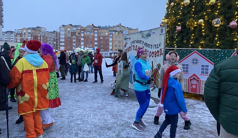 Забег "Новогодний хоровод" прошел в Обнинске
