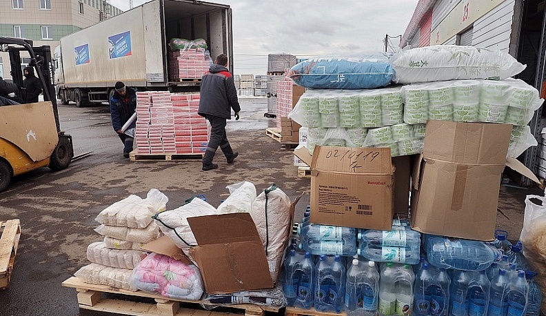 Гуманитарный груз беженцам Донбасса был собран за счет добровольных пожертвований