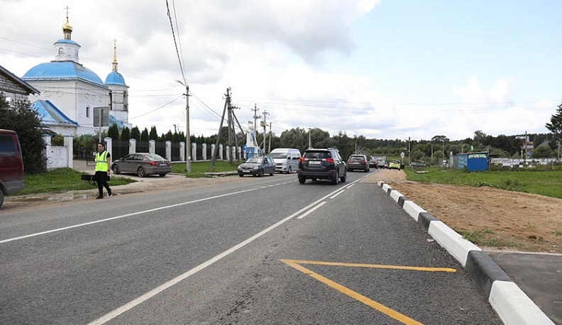В Боровском районе сдали отремонтированную дорогу до Обнинска