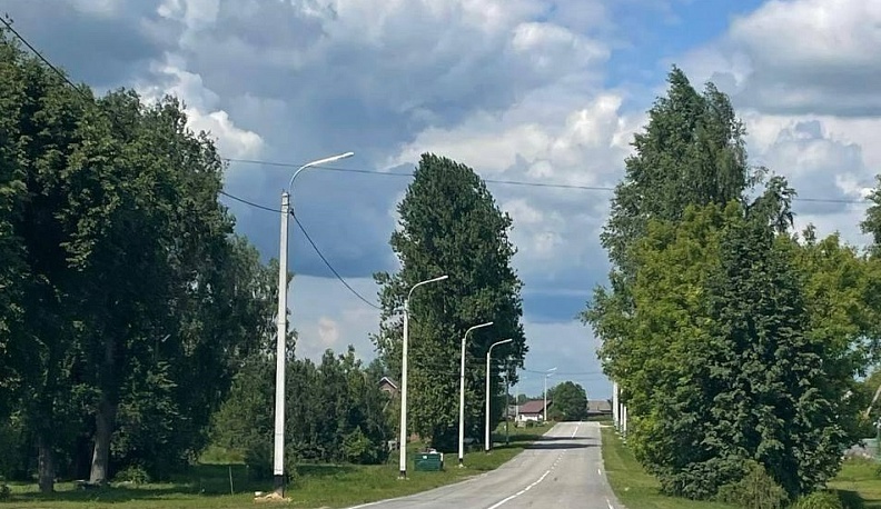 В Жиздринском районе появилось новое уличное освещение