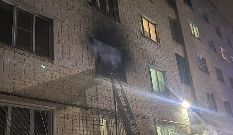 Калужанин пострадал при пожаре