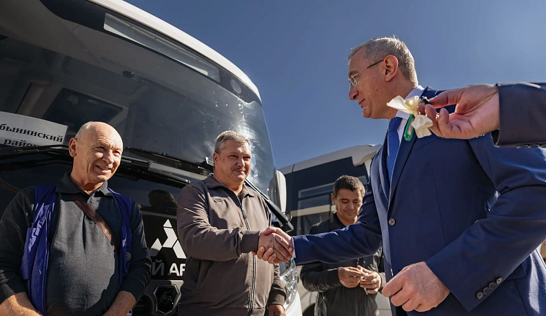 Шесть районов Калужской области получили новые автобусы