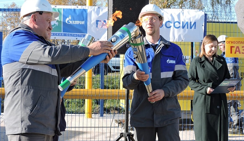 В деревне Григоровское Перемышльского района запустили новый газопровод