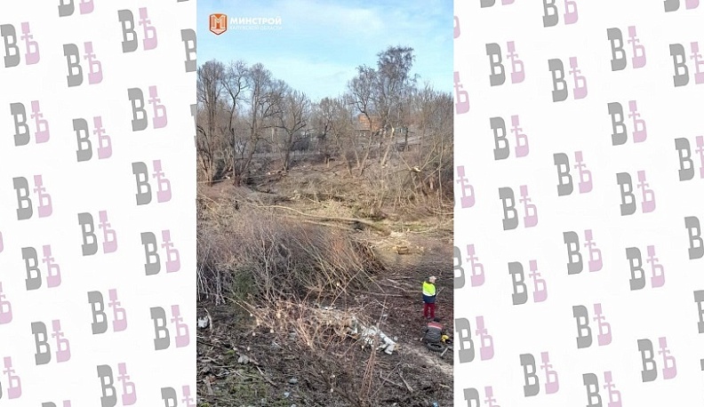 В Сухиничах стартовало благоустройство Баевского оврага