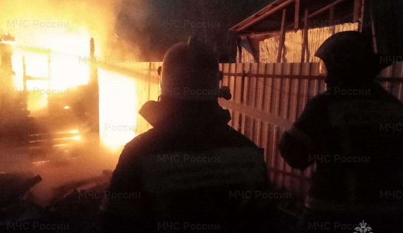 В одном из сёл Калужской области сгорела баня