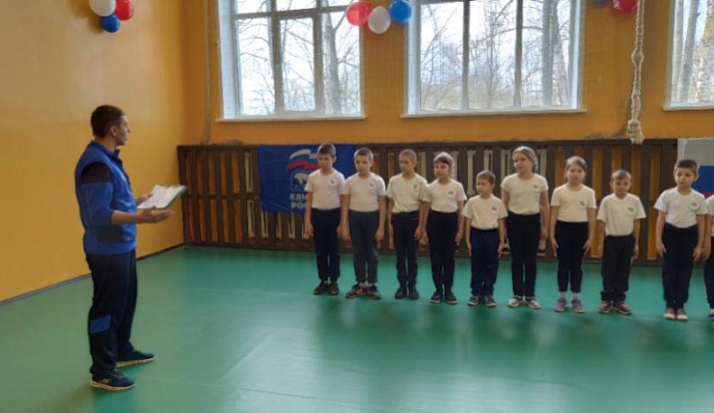 В Хвастовичском районе открылся школьный спортивный зал