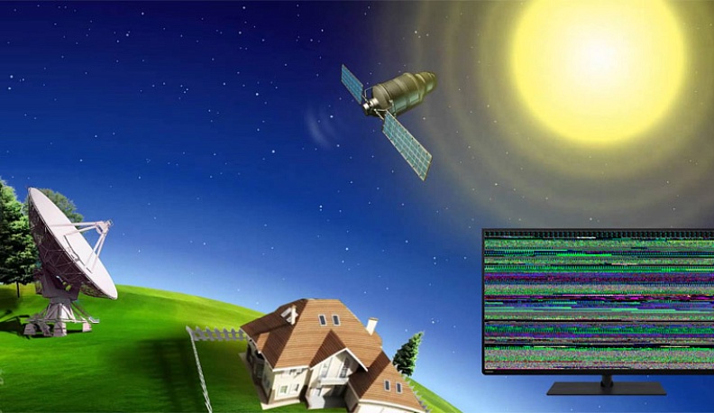 Как Солнце мешает телевизионному сигналу?