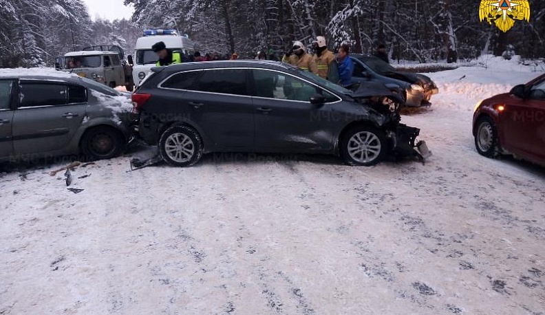 В Калужской области в массовом ДТП погиб мужчина