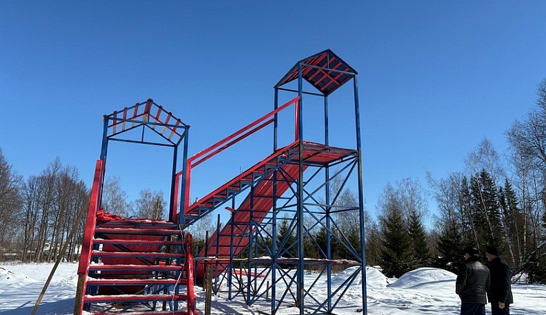 Всесезонная тюбинговая горка появится в Барятине по нацпроекту