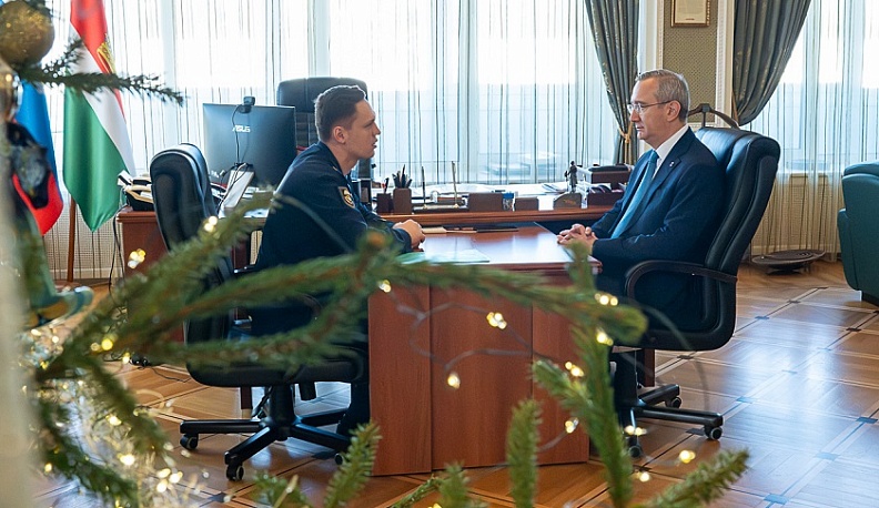 Владислав Шапша встретился с участником кадровой программы «Герои земли Калужской» Артуром Титовым