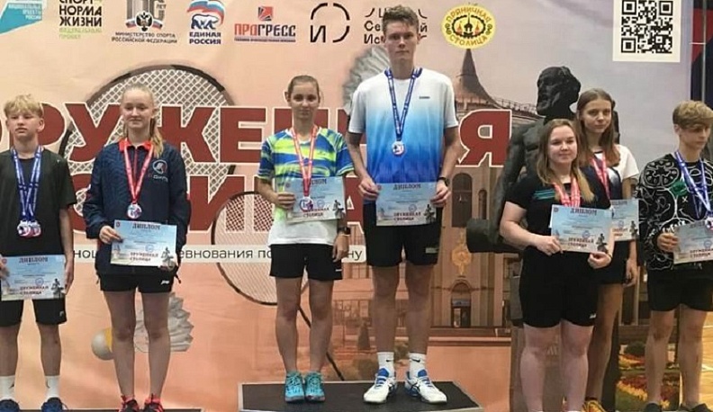 Калужские бадминтонисты завоевали золотые медали на Всероссийских соревнованиях