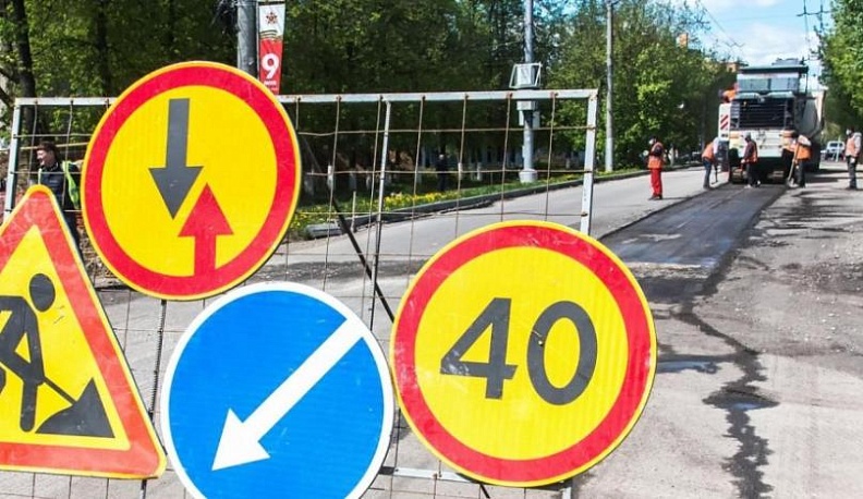 В Калуге продлили перекрытие улицы Московской 