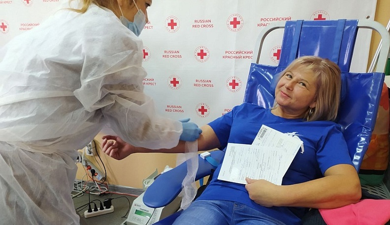 В региональном отделении «Красного Креста» прошла традиционная акция «Путь донора»