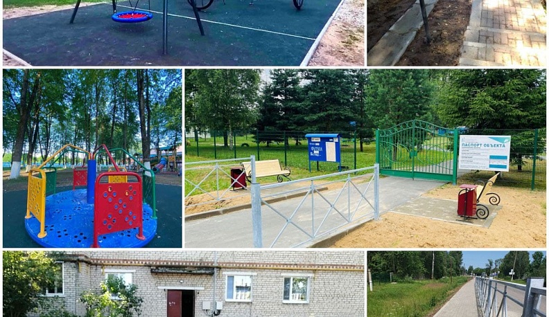 В трех районах области полностью выполнили работы по благоустройству