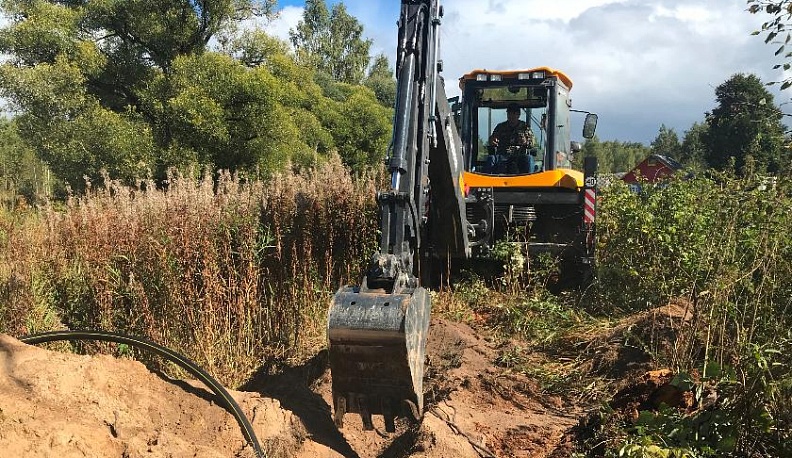 Жители села Ловать Хвастовичского района подводят газ по программе догазификации